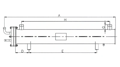 Кожухотрубный испаритель из нержавеющей стали (5HP×3-25HP×3)