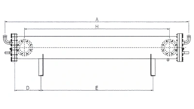 Кожухотрубный испаритель из нержавеющей стали (12HP×5-25HP×6)