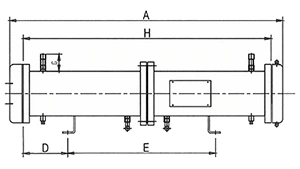 Кожухотрубные конденсаторы (4HP×2-25HP×2)